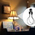KEJJNYER 4 Pack Bulb Bulb Clip On Lamp Shade Adapter Black, Light Clips For Lamp Shades Holder, Clip On Light Shades