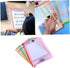 Pack Grommet Dry Erase Pockets for Office School Reusable Wipe Sleeves with Pen Holder Metal Random Color