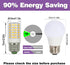 Refrigerator Light Bulb, 7W LED E26, 100 Watt Equivalent, Cool White 6500K, Non-Dimmable, 2 Pack