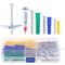 Hilitchi 122 Piece Plastic Self Drilling Drywall Hollow-Wall Anchor Molly Bolt Toggle Bolt with Screws Kit
