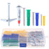 Hilitchi 122 Piece Plastic Self Drilling Drywall Hollow-Wall Anchor Molly Bolt Toggle Bolt with Screws Kit