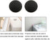 HJ Garden 2PCS Black Wall Protectors, Door Handle Bumpers, Rubber Self Adhesive Silencer Crash Pad for Home Office