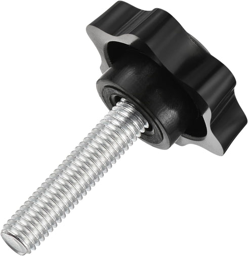 uxcell 1Pcs Star Knobs, M8x35mm Plastic Hex Shaped Clamping Handle Screw Knobs for Machinery Umbrella Base Replacement