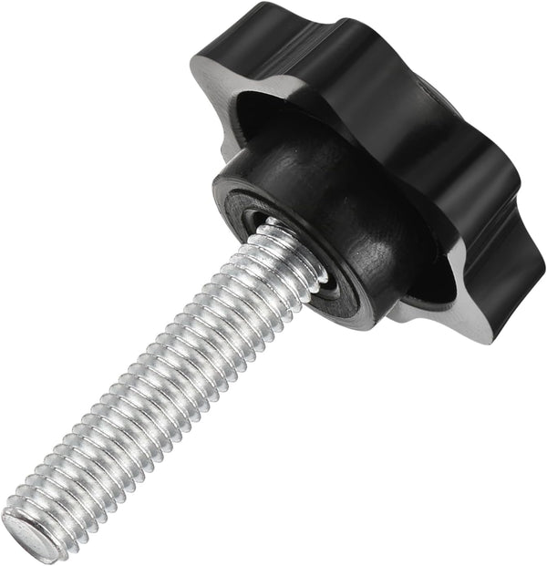 uxcell 1Pcs Star Knobs, M8x35mm Plastic Hex Shaped Clamping Handle Screw Knobs for Machinery Umbrella Base Replacement