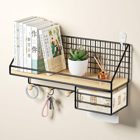 Nvzi Set, 1-A33) -c Nail Board Rack Metal Bracket, Display Wall Organizer, Office Garage Workbench Storage Tray (White