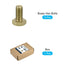 Hex Head Screw Bolt 5Pcs (M10-1.5x20mm), Brass Fully Threaded Solid Hex Bolts for Machinery Repair