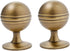 SANCHAKOU Gold Cabinet Knobs 2 Pack Bedside Table Bronze Wardrobe Round Handle Shoe