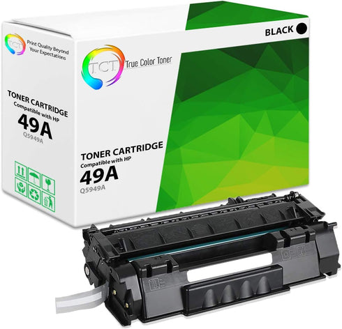 TCT Premium Compatible Toner Cartridge Replacement for HP 49A Q5949A, Black, Works with HP Laserjet Printers (3,000