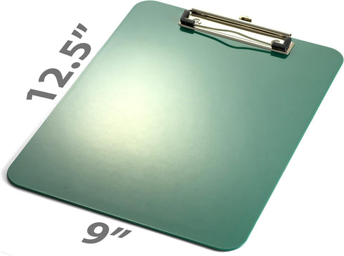 Officemate OIC Recycled Plastic Clipboard, Letter Size, Green (83063)