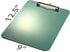 Officemate OIC Recycled Plastic Clipboard, Letter Size, Green (83063)