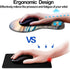 DOOKE Ergonomic Mouse Pad with Wrist Support, Non-Slip PU Base for Home Office Working and Pain Relief