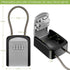 KeeKit Key Lock Box - Safe Lock Box for Keys with Removable Chain, Waterproof 4 Digit Combination Key Storage, 5 Key