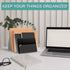 pbf Acrylic File Holder, Clear Desk Organizer with Gold Accents for Mail, Folders, and Magazines