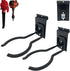 Juformin Adjustable Slatwall Hooks, Lockable Slatwall Weedeater & String Trimmer Hanger, Power Tool