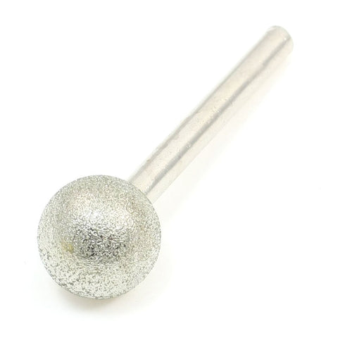 12 Pcs 1/8" Shank Diamond Tipped Coated Mount Point, Rotary Grinding Head Jewelry Burr