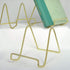 Wire Easel Display Stand 4" H - Twisted Brass Finish Metal, Pack of 3