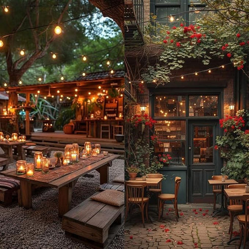 100ft G40 Bulbs(34+3 Bulbs), Outdoor String Lights LED Hanging Globe Patio Lights with Shatterproof Spring Easter Gift