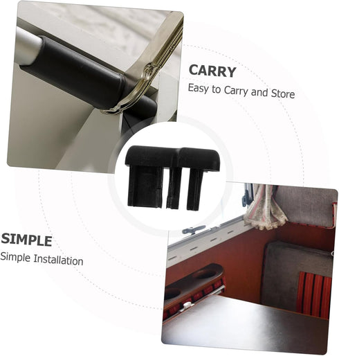 EPIGEIST 2pcs Foldable Table Leg Pads Floor Protectors for Rv Furniture Space Saving Design Easy Installation Sturdy