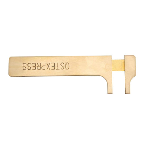 Jeanoko Double Scale Vernier Calipers, Brass Sliding Gauge, Handy Measuring Tool for Jewelry, mm/inch