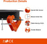 TKK Beam Lifting Clamp, 2200Lbs/1Ton Load Capacity, Adjustable Opening Flange for Lifting Rigging (Orange)