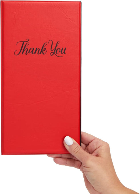 Set Pack 10, 5.5" 10.5", Juvale Server Books - PVC Restaurant Check Holder with Clip & Card Holder - Check Presenters