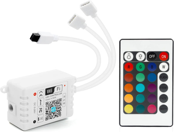 RGBZONE 4PIN WiFi RGB LED Controller, 2-Ports Smart LED Light Strip Controller,