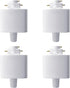 4-Pack White H-Type 3-Wire Track Light Adapter Connector Universal LED Track Lighting