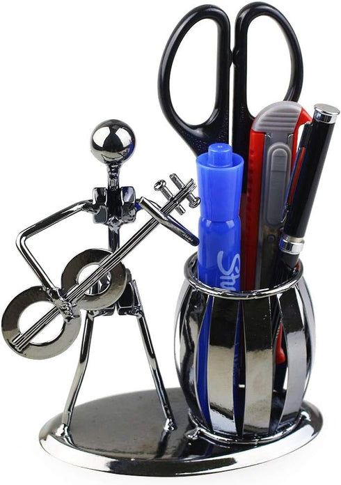 Metal Pencil Holder, Bass Office Supply Pen Organizer for Desktop Decoration