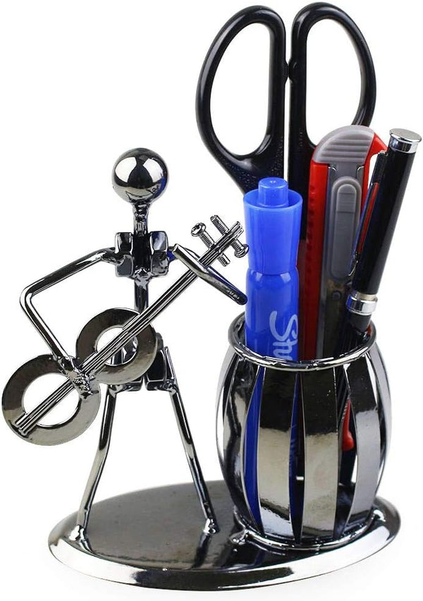 Metal Pencil Holder, Bass Office Supply Pen Organizer for Desktop Decoration