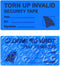 Solitary Walker 100Pcs Tamper Evident Security Void Stickers, 1x2 inch Blue Tamper Proof Labels