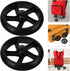 2Pcs VOSAREA Laundry Cart Wheels Lightweight Grocery Cart Wheel Replacement for with Unique Stair Climbing Design