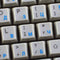 4Keyboard BULGARIAN KEYBOARD STICKERS ON TRANSPARENT BACKGROUND with BLUE LETTERING