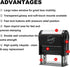 Miseyo Self Inking Paid Stamp with Date, Check Number, Amount - Red Ink
