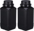 PATIKIL 2 Pcs 1000ml Reagent Bottles, HDPE Wide Mouth Square Bottles with Screw Cap for Lab Storage