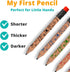 Channie's My First Pencil, Easy-to-Hold Write Size Graphite Jumbo Barrel Presharpened Wooden 2B Small Pencils for 3-7 Year Olds, Brown Color, 2 Pack (5 Pencils Each) by Channie's