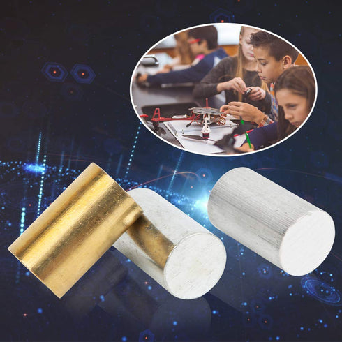Iron Cubes 3-Piece Equal Length Cylinders for Density and Specific Gravity Activities
