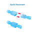 HKS 200PCS Nylon Spade Quick Disconnect Connector Kit, Male and Female Electrical Wire Connectors, Tinned Copper