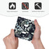 Decorative Switch Plate Covers Boho Black Grey Eucalyptus Leaf Floral, 2 Gang Double Toggle Light Switch Cover for Home