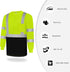 TCCFCCT Hi Vis Shirts for Men Class 3, Long Sleeve High Visibility Work Shirts