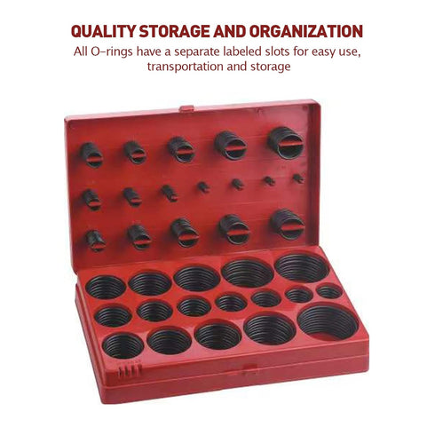 Botasea 419 PCS Metric O Ring Assortment, 32 Universal Sizes NBR Buna-N Nitrile Rubber Kits for Automotive