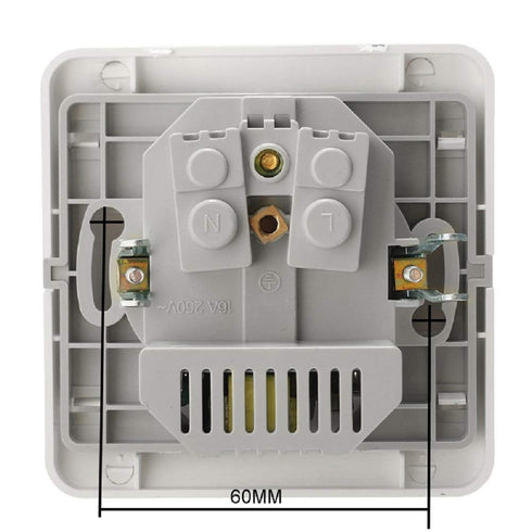 1set Smart Home Dual USB Port 2400mA Wall Charger Adapter, 16A EU Standard Electrical Plug Socket Power Outlet