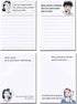 DUGUTUL 4 x 5.5 in Funny Novelty Memo Pads, 200 Sheets, Perfect Coworker Gifts for Women, Office Note Pad (A)