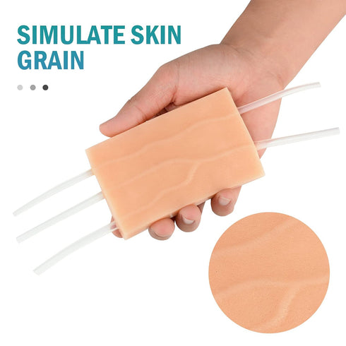 IV Insertion/Injection Training Pad - Simulated Dermatoglyph and Raised Veins for Nursing Student Practice and Education