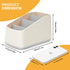 Remote Control Holder Organizer with 4 Compartments, Caddy/Box/Tray for Bedside Table/Office Desk, Desktop Storage