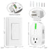 K KASONIC Wireless Remote Control Outlet, Indoor Remote Light Switch for Plug in Lamp, 100 Feet Away