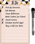Dry Erase to Do List Vinyl Whiteboard Sticker Decal - Removable & Reusable with Magnetic Fine-Tip Marker Included (6 x