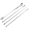 Maxmoral 1 Set Stainless Steel Micro Lab Sampling Scoop Spatulas, Combination Reagent Spoon, Pack of 4