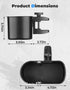 kemimoto Desk Cup Holder, Caddy Organizer for Office Table, Lawn Chair, Golf Cart, Suitable for Most 18-32 oz Bottles