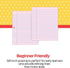 School Smart 3-Hole Punched Filler Paper, 8-1/2 x 11 Inches, Pink, 100 Sheets