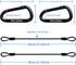 Selens Electrical Tape Holder - Quick Lock Steel Clip with 15" Hanging Rope for Photography and Film Production